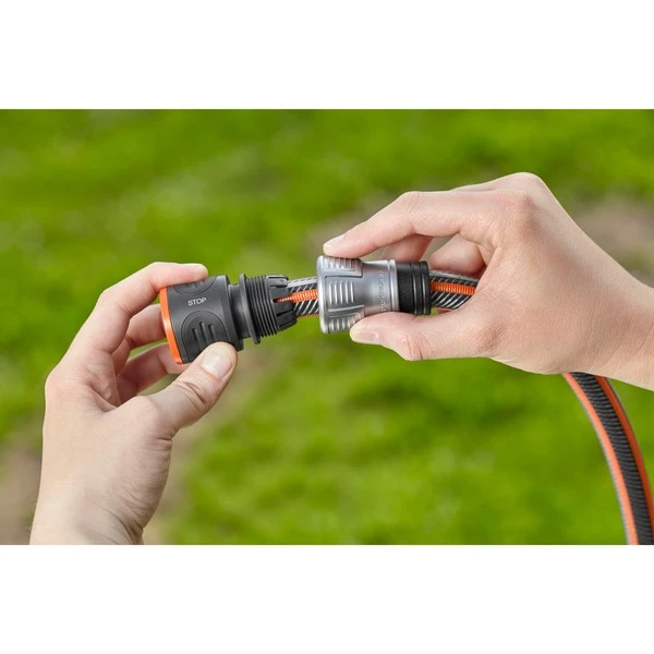 GARDENA Raccord D’arrosage Avec Système Aquastop Raccord Enfichable, Raccord De Tuyau 6